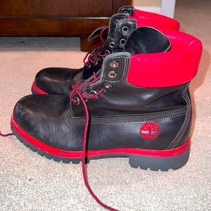 TIMBERLAND Men’s Boots red and black 8.5 Mens